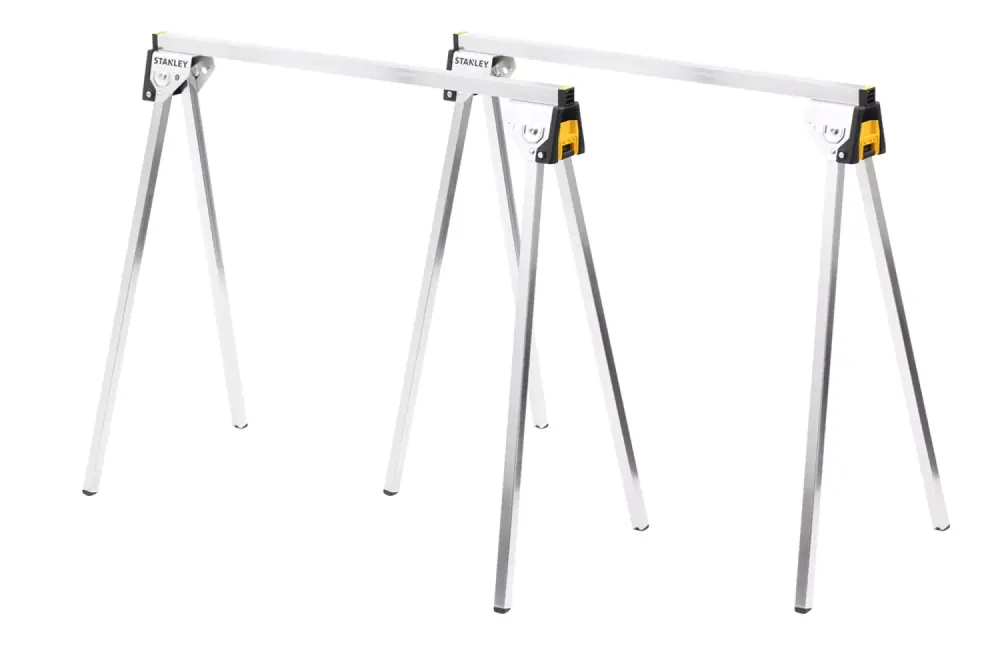 Stanley STST81337-1 Set de tréteaux métalliques - capacité de charge 340 kg (2 pièces)