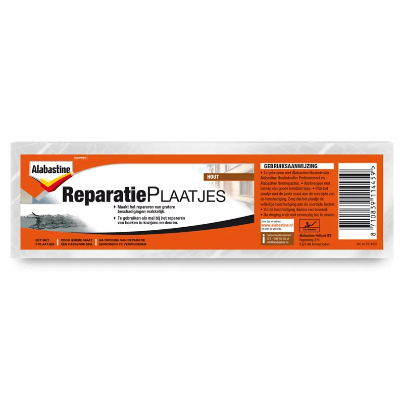 Alabastine 5314835 Enduit pour pourriture du bois (5pcs)