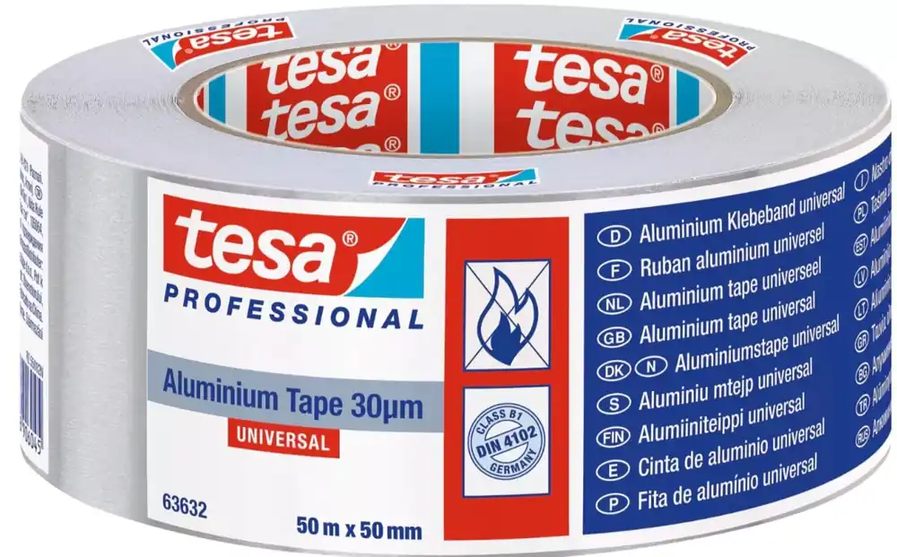 Tesa 63632 Ruban adhésif en aluminium - 50 mm x 50 m