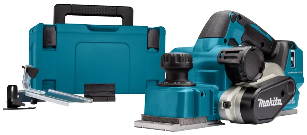 Rabot sans-fil Makita DKP181ZJ - 18V Li-ion - 82 mm - 3 mm - MAKPAC - brushless