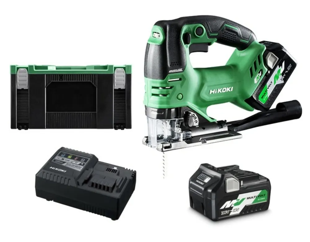 HiKOKI CJ36DAWRZ 36V Multi-Volt Li-Ion batterie scie sauteuse kit (2x 2,5Ah) en HSC - poignée D - variable - sans charbon