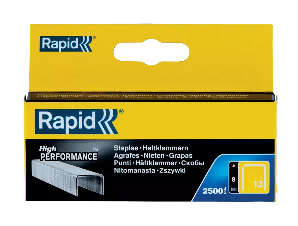 Rapid 11835625 Agrafes - No. 13 - Galvanisées - 8mm (2500pcs)