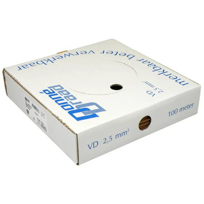Donné Draad 17280 - Fil électrique - brun - 100m x 2,5mm²