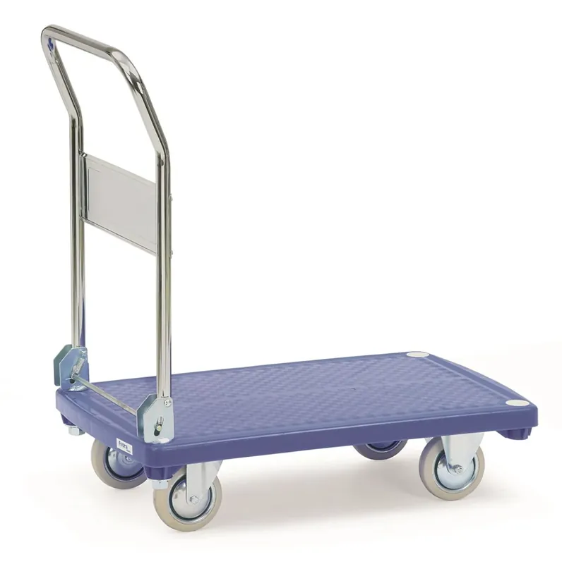 Fetra 3130 Chariot à plate-forme - Plastique - Pliable - Surface de chargement 810 x 500 mm