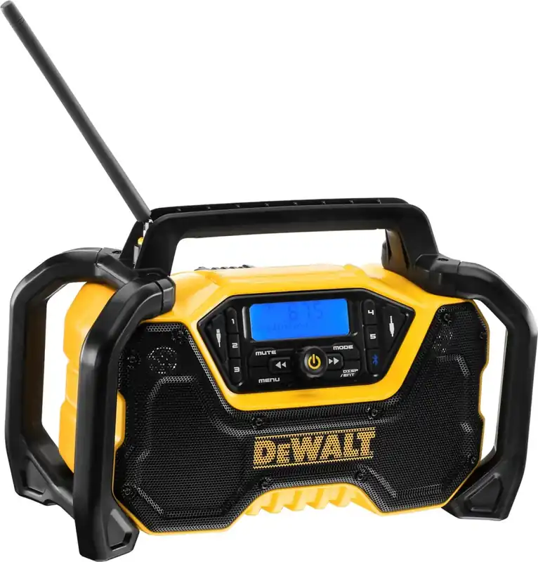 DeWALT DCR029-QW 18V Li-ion XR batterie DAB+ Radio de chantier avec fonction de recharge - fonctionne sur secteur et batterie