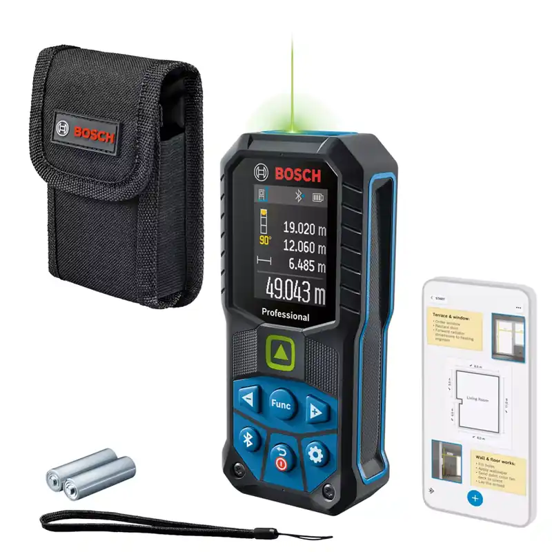 Bosch 0601072U00 - Télémètre laser GLM 50-27 CG, 2x piles 1,5 V