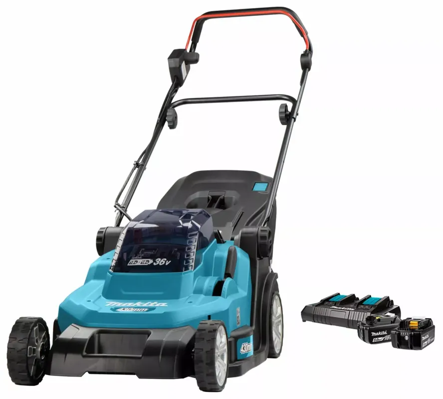 Tondeuse à gazon sans-fil Makita DLM432CT2 - 36V Li-ion (2 x 18V) - 2 batteries 5,0 ah - 43 cm