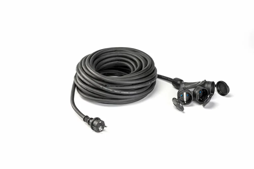 WikuTech WT 3008 Câble de rallonge professionnel - 20m - H07RN-F 3G2,5mm²