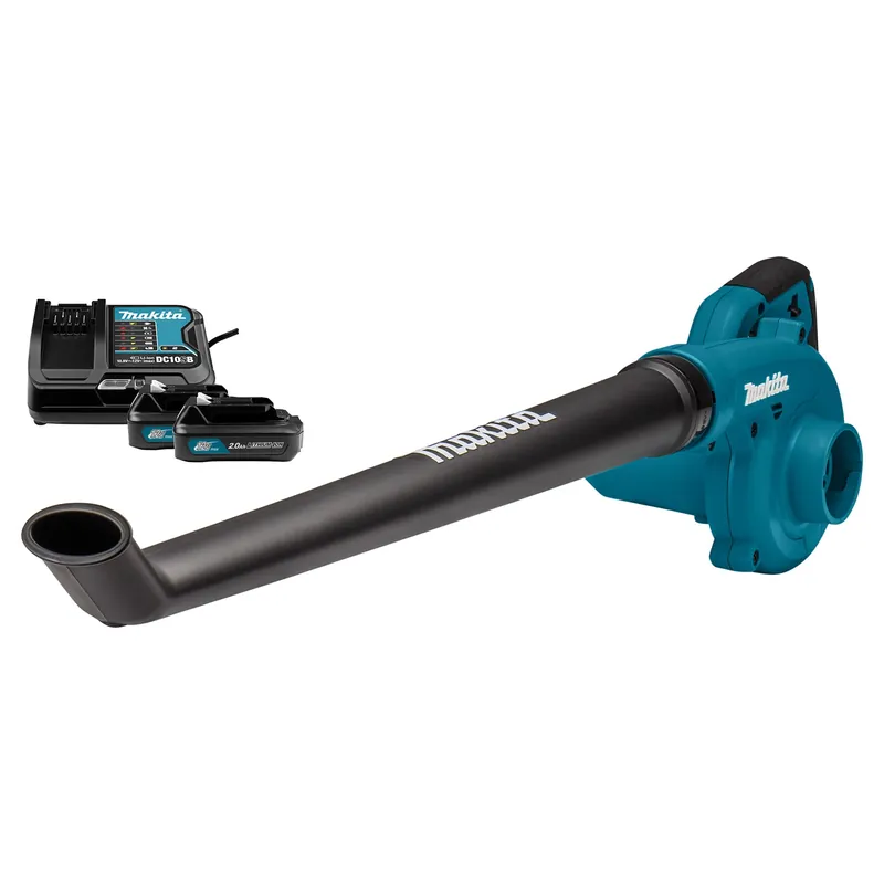 Makita UB101DSAE 12V Li-Ion batterie ensemble souffleur (2x 2,0Ah) - 201 km/h