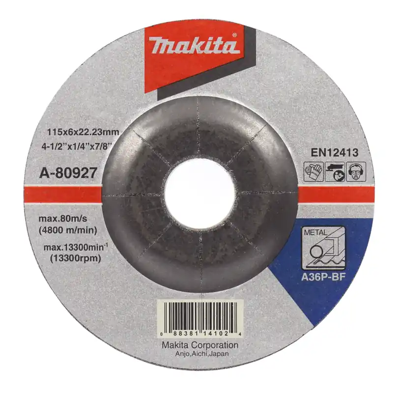 Meules à ébarber pour métal - Makita A -80927 - 115 x 6 mm