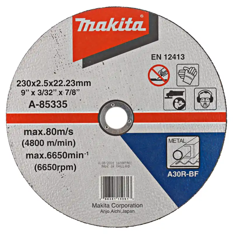 Disque à tronçonner Makita A -85335 - 230 x 22,23 x 2,5 mm