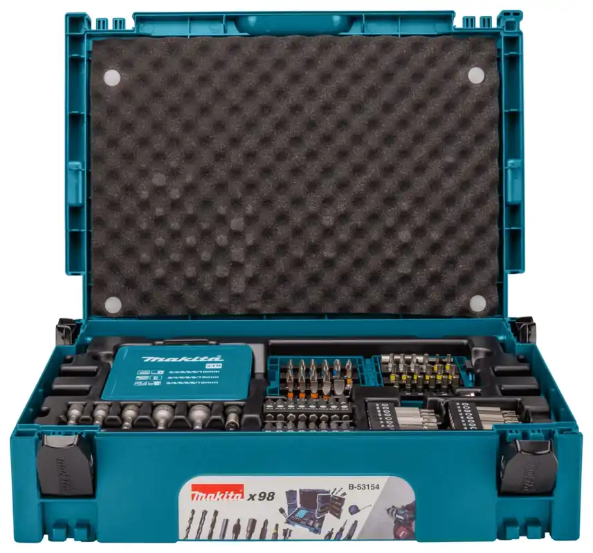 Makita B-53154 Jeu de mèches pour perceuse/visseuse 98 pièces