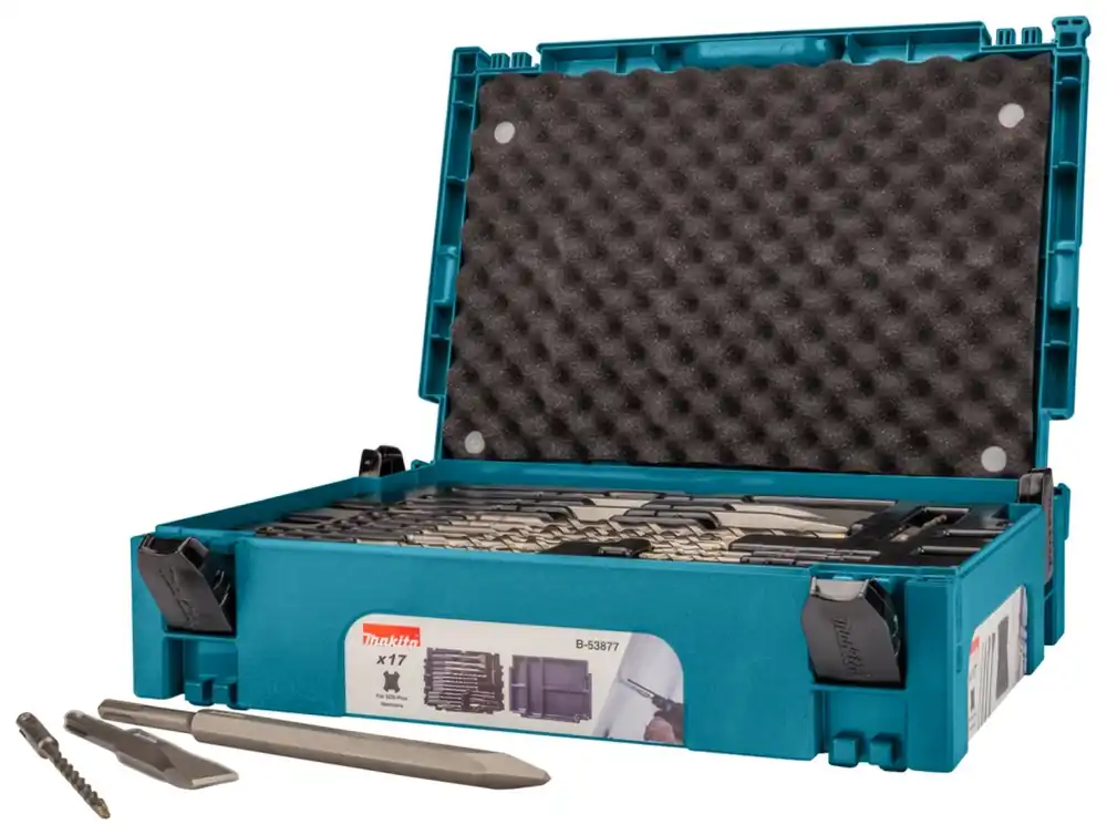 Makita B-53877 Jeu de forets/burins - 17 pièces