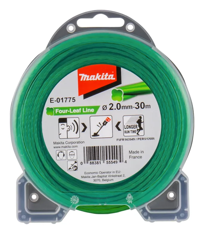 Makita E-01775 Fil de coupe 2,0 x 30 m - Vert