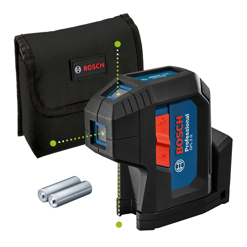 Bosch GPL 3 G Laser à point avec piles dans un étui - 30 m - 3 points - IP65