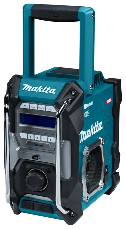 Makita MR004GZ 14,4/18/40 V Li-Ion batterie radio de chantier - FM/AM - DAB+ - Bluetooth - 230 V