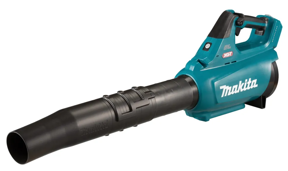 Makita UB001GZ XGT 40V Max Li-ion batterie souffleur de feuilles, sans batteries ni chargeur rapide dans un coffret.