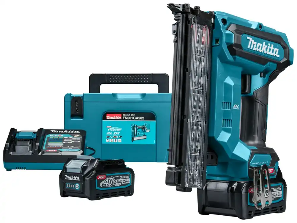 MAKITA FN001GA202 Cloueuse sans fil - XGT 40V max Li-ion - 2 batteries 2,0 Ah - Mbox
