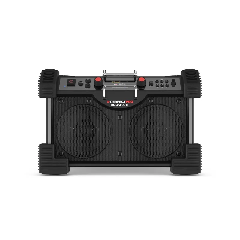 PerfectPro ROCKHART RH4 Radio de chantier - FM RDS / DAB+ - entrée AUX - Bluetooth - rechargeable (batterie lithium intégrée)