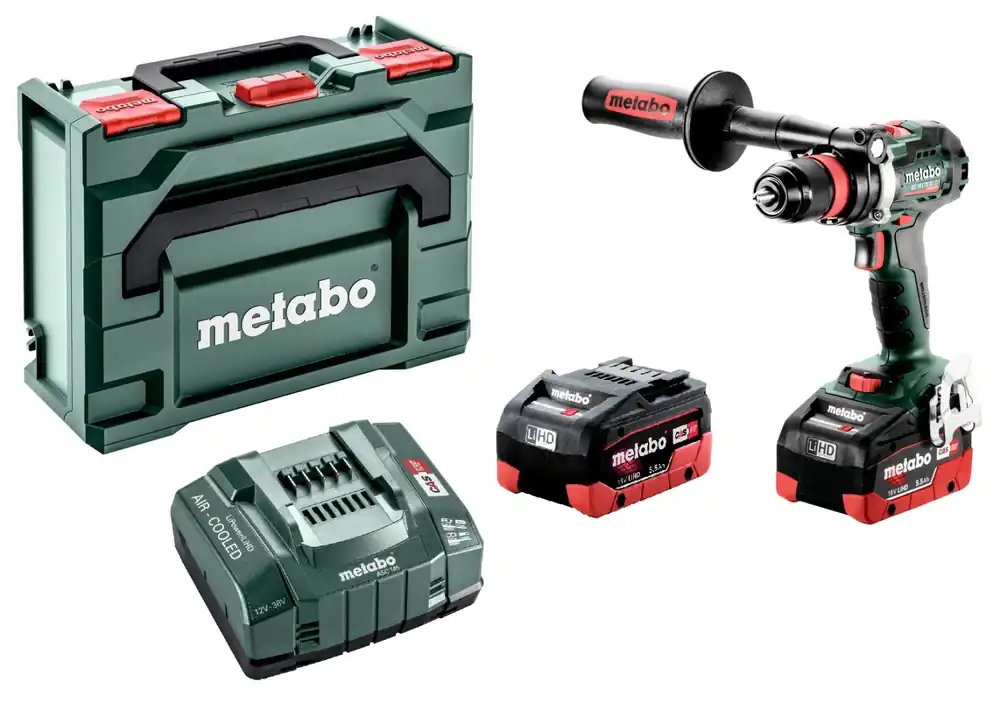 Metabo Bs 18 LTX BL Q I 18V LI -ION DERCHE / MACHINE DE MACHINE DE BISE (2 x 5,5 AH) en systainer - Koolbrushless - 602359660