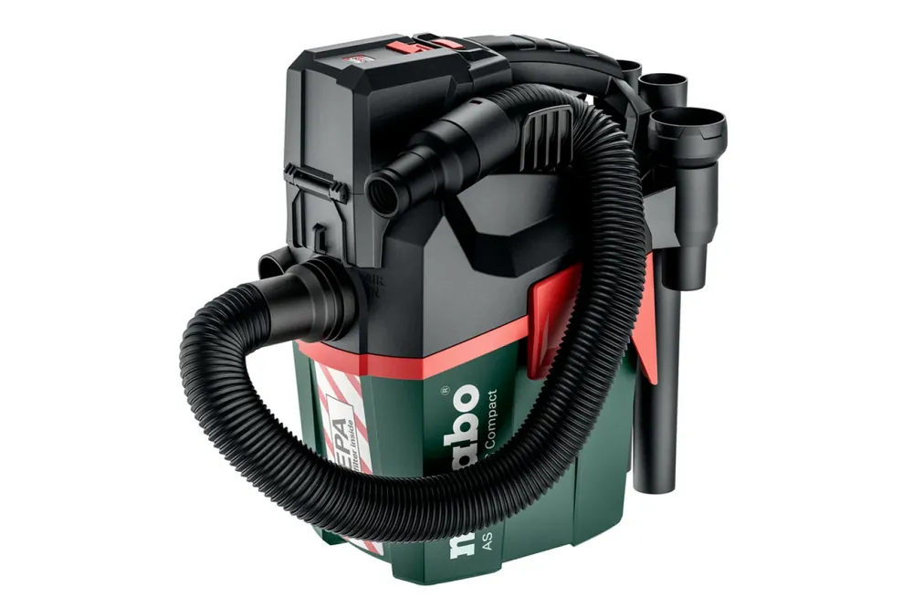 Metabo AS 18 HEPA PC Compact aspirateur sans fil 18V Li-Ion - tout usage / construction - machine seule - HEPA - 6L - 602029850