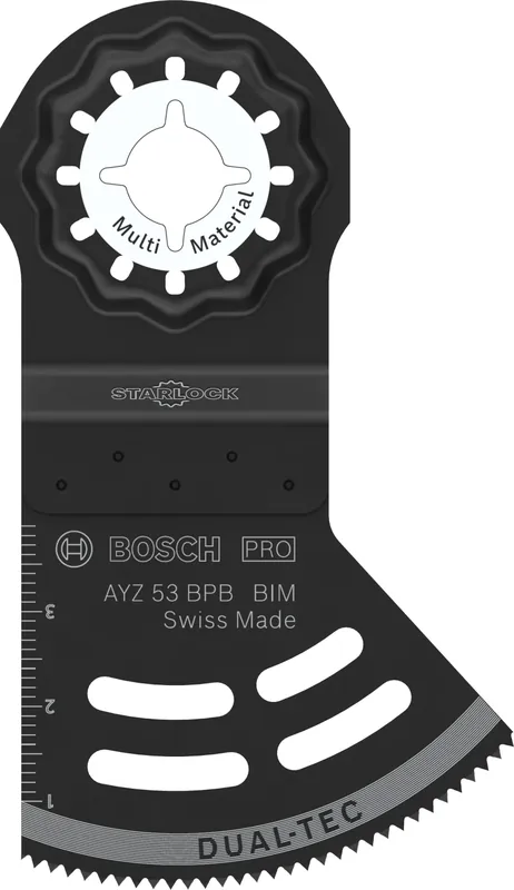 Bosch AYZ 53 BPB PRO Lame de scie plongeante Dual-Tec pour plâtre, bois et plastique (5 pièces)