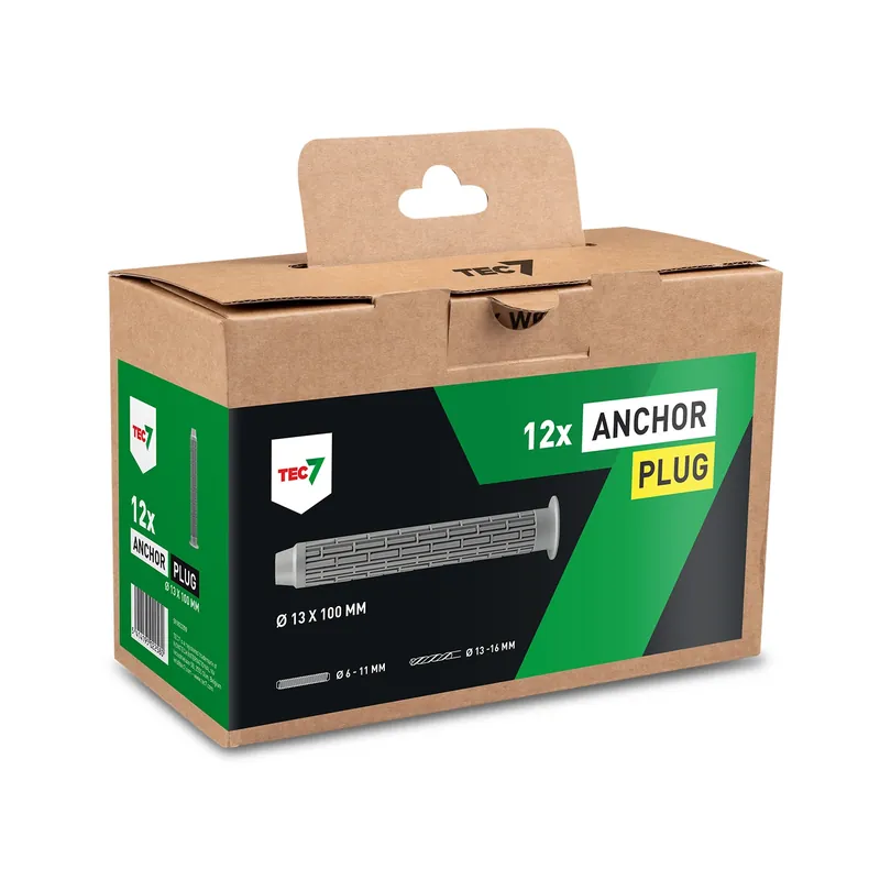 TEC7 Chevilles Anchor - M13 x 100 mm - 12 pièces