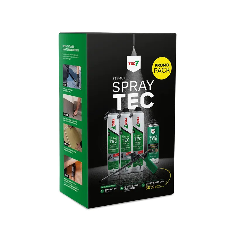 TEC7 ST7-101Kit de démarrage Spraytec (3 x 750 ml, nettoyant et pistolet)