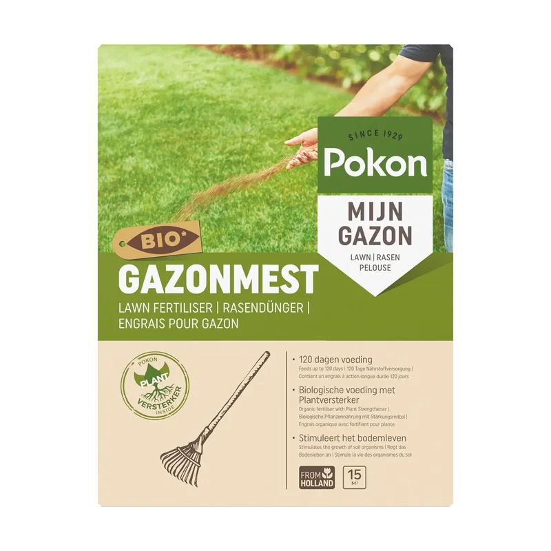 Pokon Engrais bio pour gazon pour 15 m²
