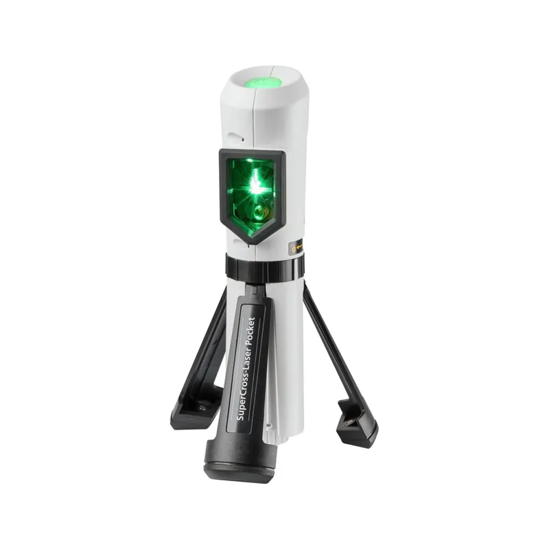 Laserliner SuperCross-Laser Pocket Laser à lignes croisées avec trépied intégré dans un sac - 2 lignes - vert - 40 m