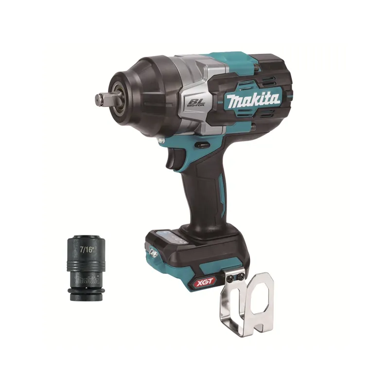 Makita TW002GZ02 XGT 40V Li-ion Corps de clé à chocs sans fil avec adaptateur pour douilles 7/16" - 1/2" - 1700 Nm