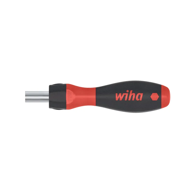 Wiha 47169 Tournevis SoftFinish avec porte-embout - 1/4" - 112 mm - avec fonction cliquet
