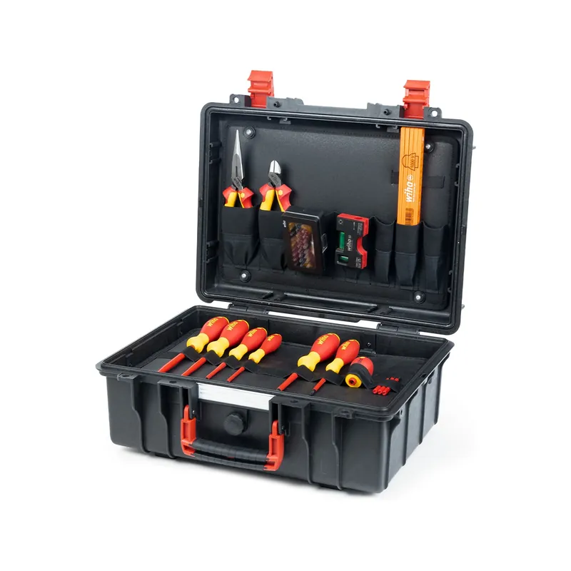 Wiha 47312 Kit Basic L electric - coffret d‘outils - 46 pièces - pour électriciens