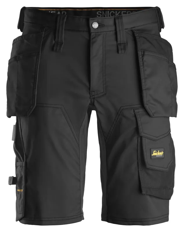 Snickers 6141 Pantalon de travail court AllroundWork Stretch avec poches holster