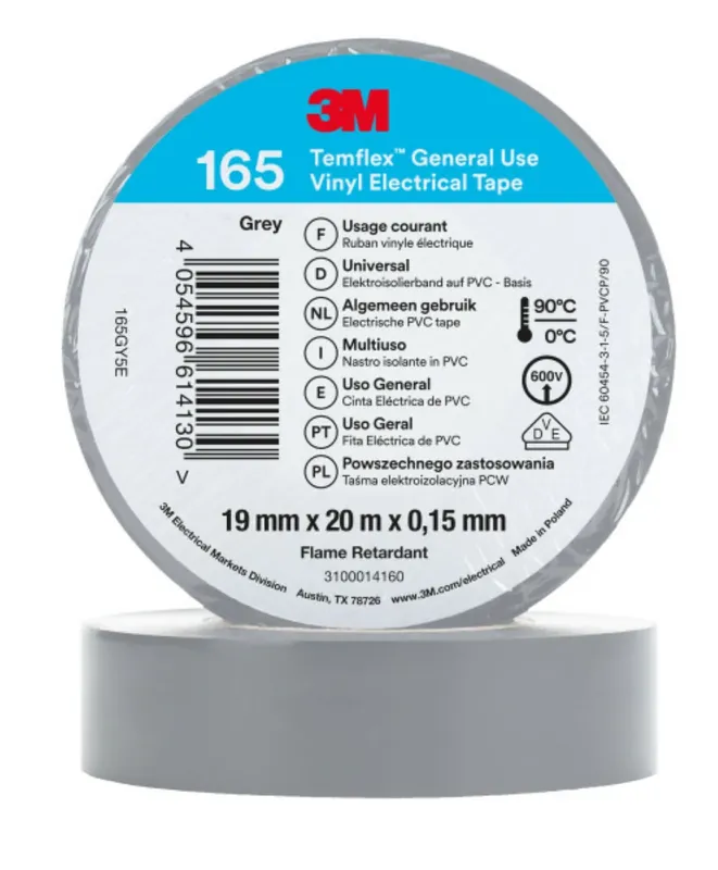 3M 165 Temflex ruban isolant vinyle