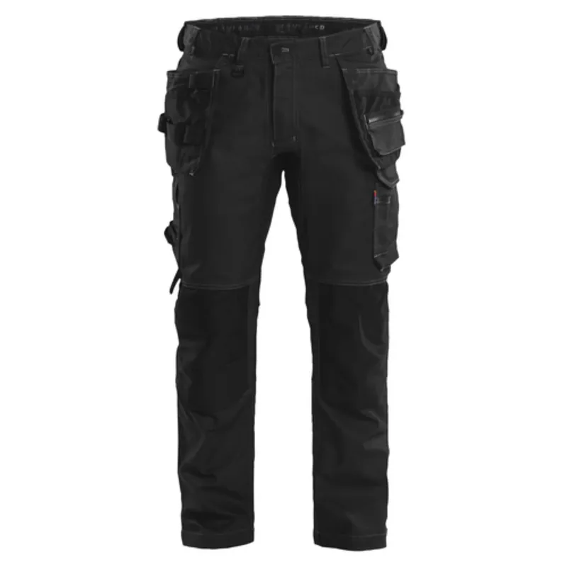 Blåkläder 1750 Pantalon de travail Denim stretch avec poches à outils - noir - taille 44 (XS)
