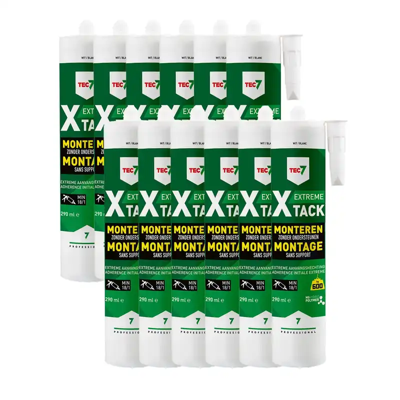 TEC7 X-Tack colle de montage - 290ml - 12 pièces
