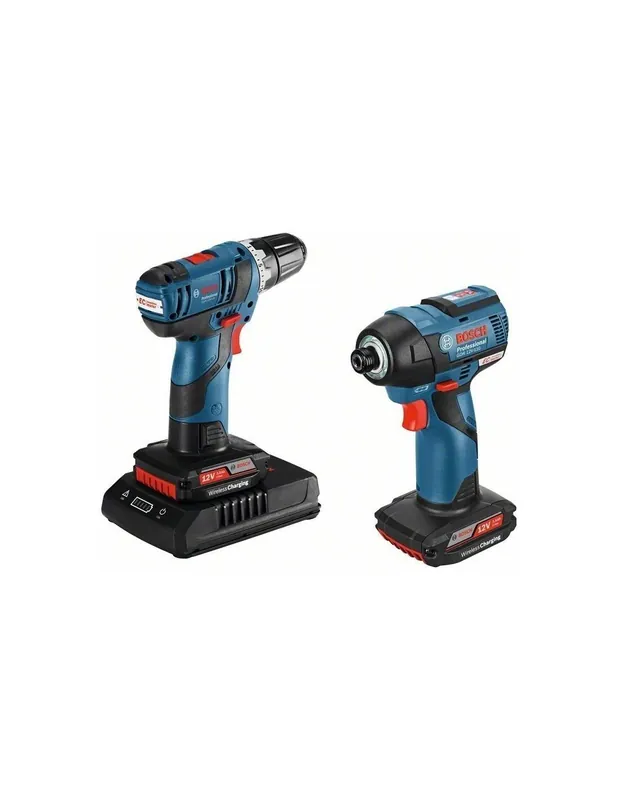 Pack perceuse-visseuse sans-fil GSR 12V-20 + visseuse à chocs sans-fil à induction GDR 12V-110 - Bosch