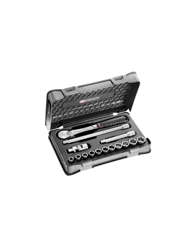 Coffret douilles 1/2" 6 pans en pouces - 15 pièces - SL.161-1P6U - SL.161-1P6U - Facom