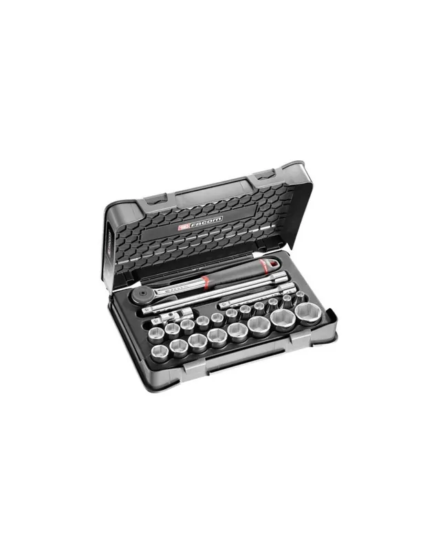 Coffret douilles 1/2" 6 pans métriques - 23 pièces - S.161-3P6 - S.161-3P6 - Facom