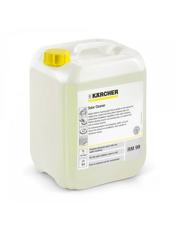 Détergent RM 99 - Détergent spécifique pour nettoyage des panneaux solaires. 20 litres - 62957990 - Karcher