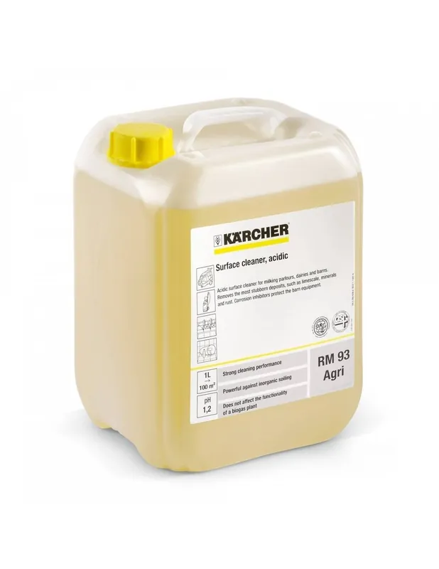 Nettoyant de surface acide RM 93 AGRI 10 litres - 62956580 - Karcher