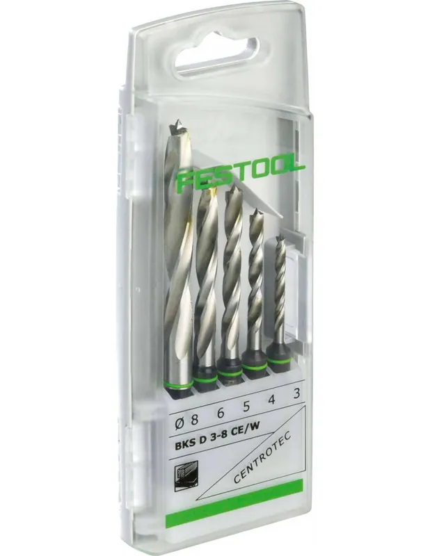 Coffret de forets hélicoïdaux BKS D 3-8 CE/W - Festool