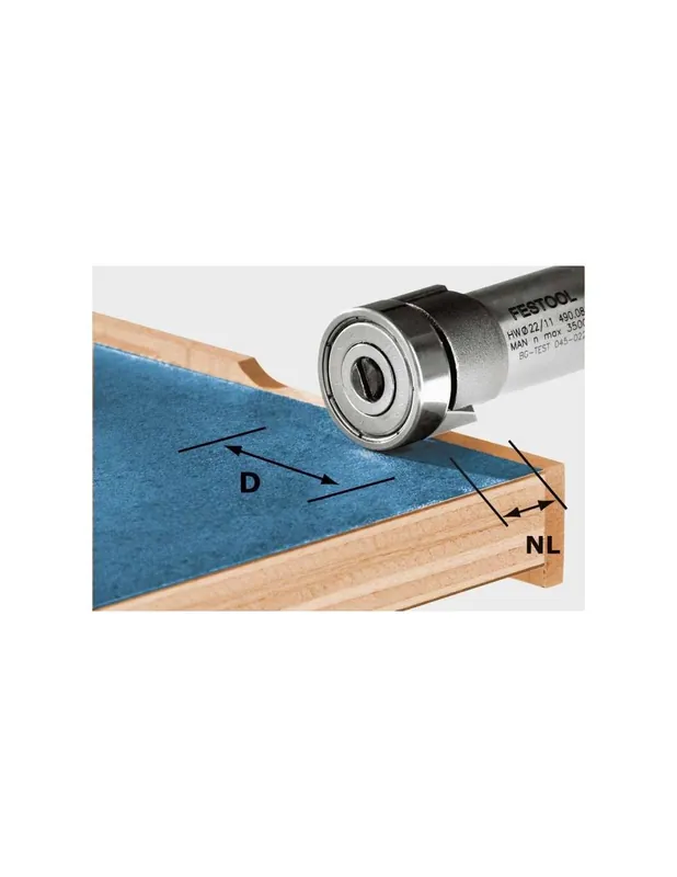 Fraise à affleurer HW HW/KLS D22/8-OFK - Festool