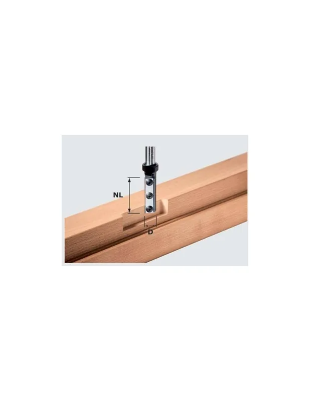 Fraise à rainurer Wepla HW S12 D16/50 WP - Festool