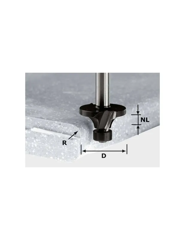 Fraises à moulurer HW avec queue de 12 mm HW R3/D22 ss S12 - Festool