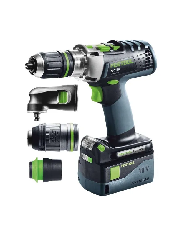 Perceuse-visseuse à percussion sans fil PDC 18/4 Li 5,2-Set/XL QUADRIVE - Festool