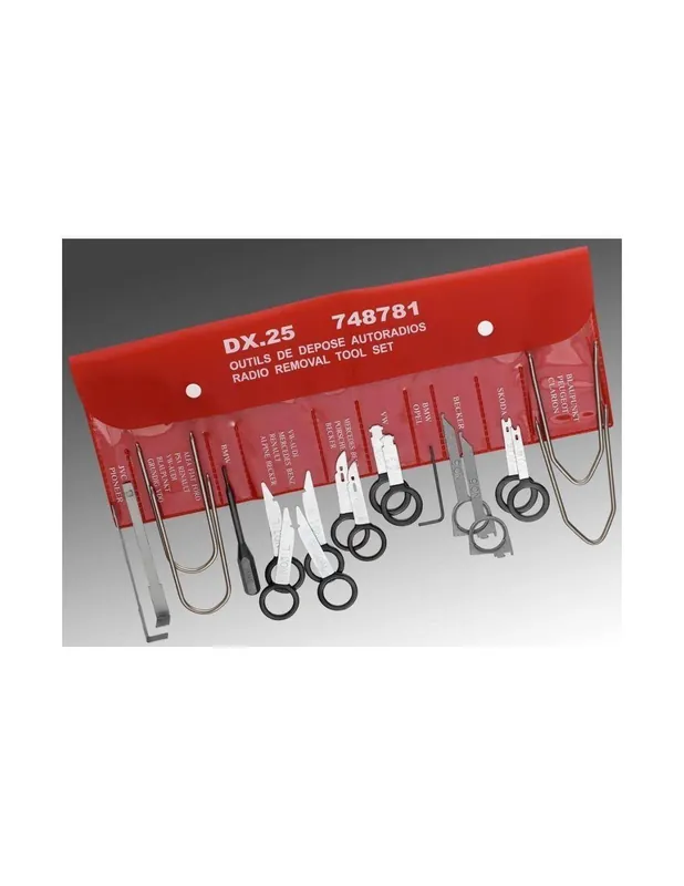 Kit de 20 outils de dépose autoradio - DX.25 - Facom