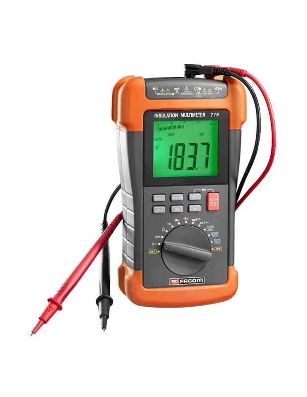 Multimètre mégohmmètre et testeur d‘isolement 715PB - Facom