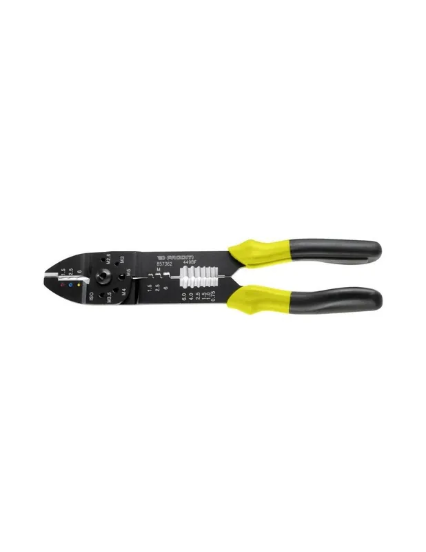 Pince à sertir standard pour cosses pré-isolées - FLUO - 449BF - Facom